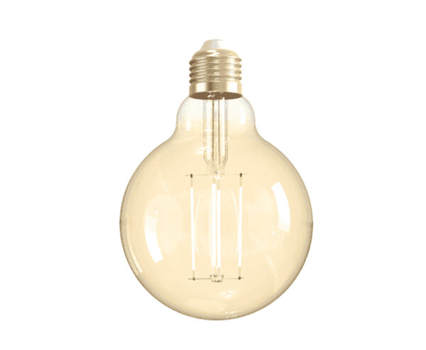 Lampadina Intelligente Globo E27 Ambra Calda 4,9W LED a Filamento Alexa Google Assistant Classe F, R5139 - immagine 4