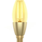 Lampadina Intelligente Candela E14 Ambra Calda 4,9W LED a Filamento Alexa Google Assistant Classe F, R5141