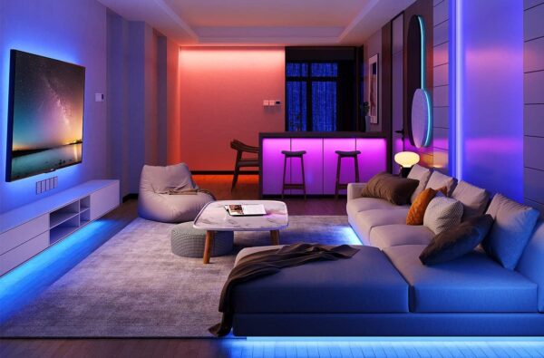 Kit Striscia LED Intelligente 5m con Funzione Musicale e Controllo Vocale Alexa, R5149 - immagine 8