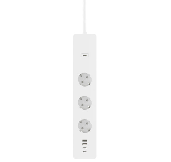 Multipresa Intelligente 3 Prese Schuko 4 USB Controllo Vocale, R6132