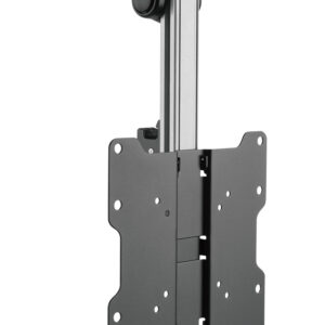 Staffa TV da Soffitto Dritto e Inclinato per TV LED/LCD 17''-37'' Nero