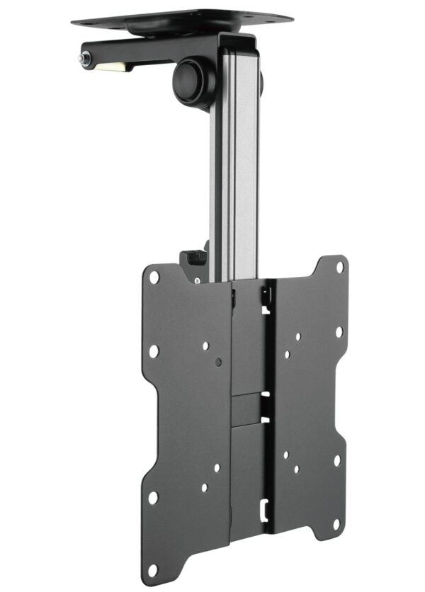 Staffa TV da Soffitto Dritto e Inclinato per TV LED/LCD 17''-37'' Nero