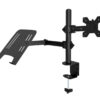 Supporto da Scrivania Braccio per Monitor 13-32'' e Mensola per Laptop - immagine 8