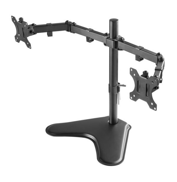 Supporto da scrivania per 2 Monitor 13-32'' con base - immagine 10