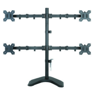 Supporto da Scrivania per 4 Monitor 13-27'' con base