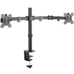 Supporto da Scrivania per 2 Monitor 13-32'' a Morsetto