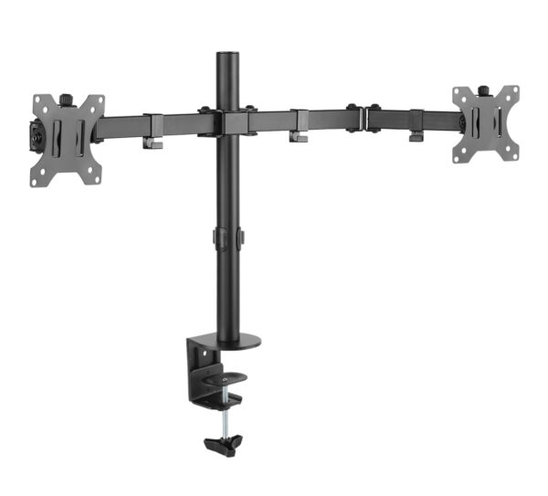 Supporto da Scrivania per 2 Monitor 13-32'' a Morsetto