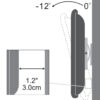 Supporto a Muro Inclinabile per TV 13-30'' nero - immagine 7