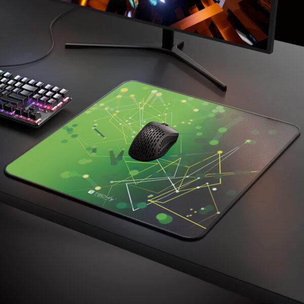 Tappetino Gaming Antiscivolo XL 450 x 400 mm Verde - immagine 4