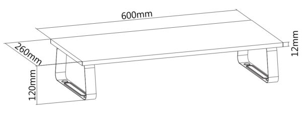 Stand Supporto di Rialzo per Monitor Laptop da Scrivania - immagine 3