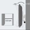 Supporto a Muro per TV LED LCD 23''-55'' Inclinabile Nero - immagine 5