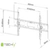 Supporto a Muro per TV LED LCD 40-65'' Inclinabile - immagine 4