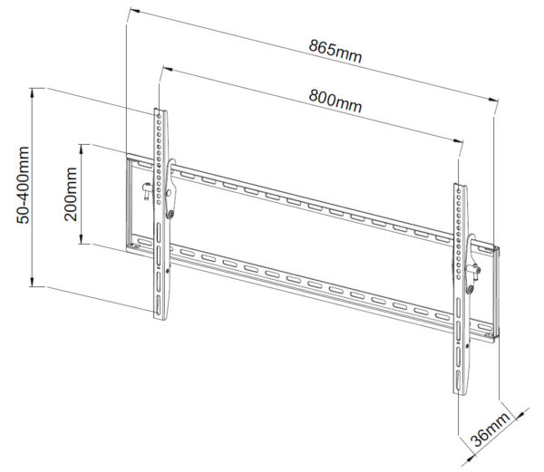 Staffa a Muro Inclinabile TV LED LCD 42-80'' - immagine 4