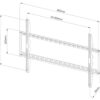 Staffa a Muro Fissa Slim TV LED LCD 42-80'' - immagine 4