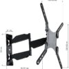 Supporto a Muro Ultra Slim per TV LED LCD 23-55'' Full Motion Nero - immagine 5