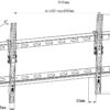 Staffa a Muro Inclinabile TV LED LCD 30-70'' Nero - immagine 3