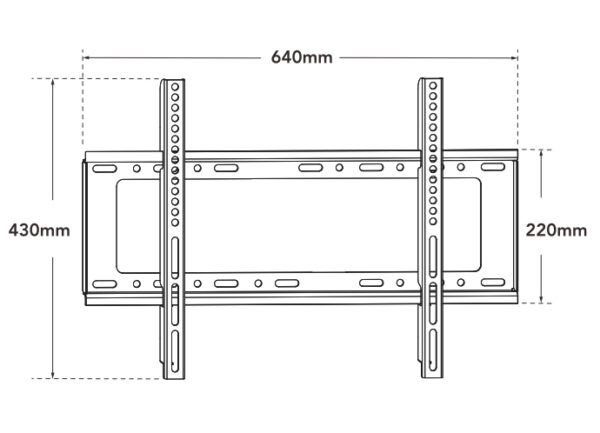 Staffa a Muro Fissa Slim TV LED LCD 30-70'' Nero - immagine 4