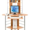 Scrivania per Computer Angolare, Faggio