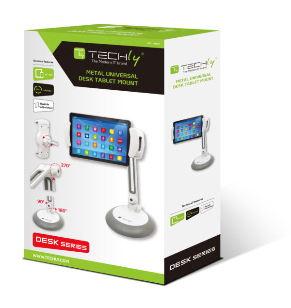 Supporto Universale da Tavolo per Smartphone e Tablet fino a 10'' - immagine 2