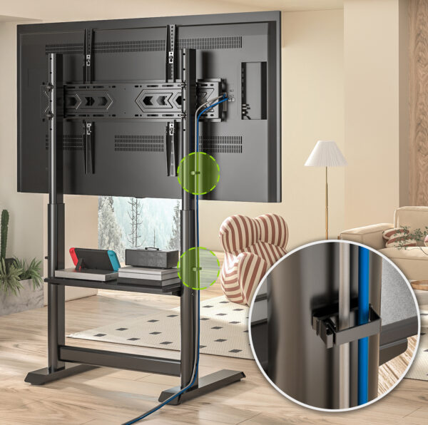 Supporto a Pavimento per TV LCD/LED/Plasma 60-86'' Multifunzione - immagine 8