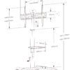 Trolley da Pavimento con Mensola per TV LCD/LED/Plasma 32-70'' - immagine 3