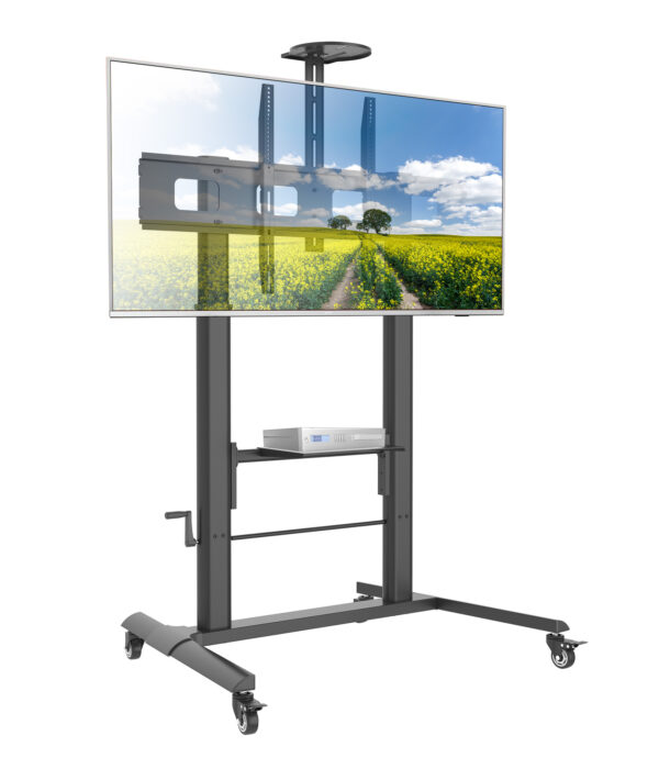 Supporto a Pavimento per TV con Altezza Regolabile per TV da 52'' a 110'' - immagine 3