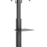 Supporto a Pavimento con Mensola Trolley TV LCD/LED 32-65''