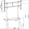 Supporto a pavimento per TV da 60'' a 105'' - immagine 3
