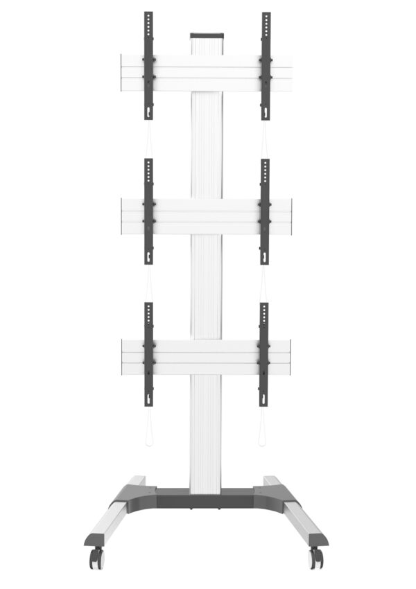 Supporto a Pavimento per 3 TV LCD/LED 32-55'' per Video Wall - immagine 5