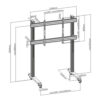Trolley da Pavimento Mobile per TV LCD/LED/Plasma 70-120'' - immagine 3