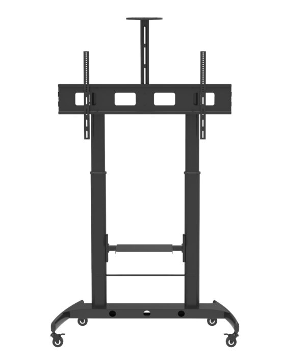 Supporto da Pavimento TV LCD/LED 52-110'' Altezza Regolabile 2 Mensole - immagine 4
