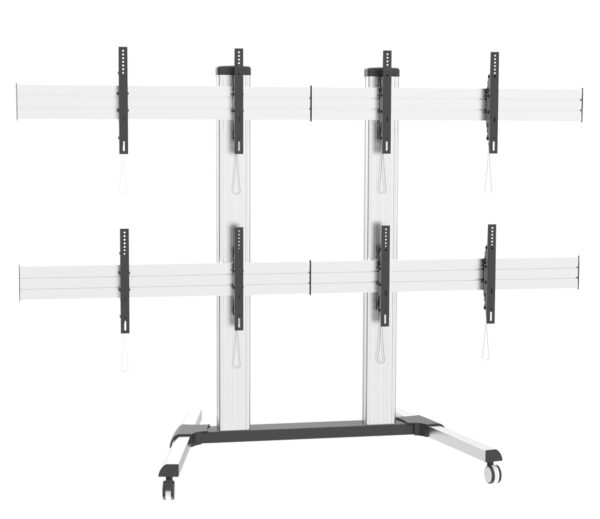 Supporto a Pavimento per 4 TV LCD/LED 32-60'' per Video Wall - immagine 5
