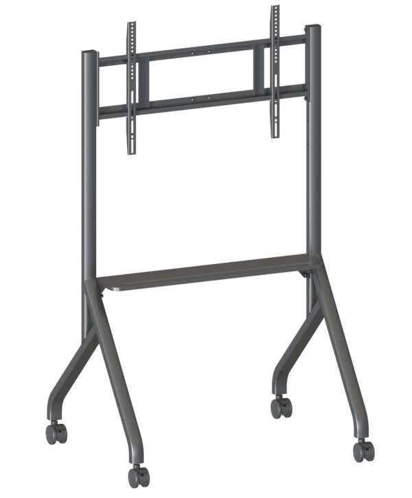 Supporto Mobile da Pavimento Multifunzione per TV LCD/LED/Plasma 65-100'' Nero - immagine 5