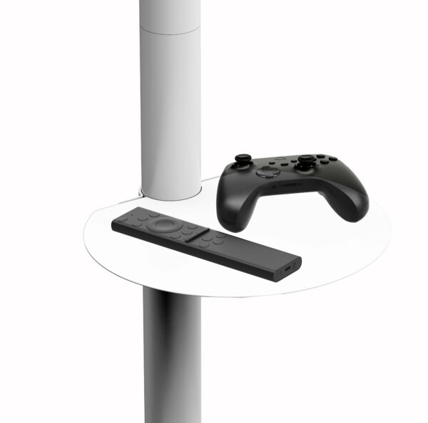 Supporto a Pavimento con Mensola Trolley TV LCD/LED/Plasma 37-86'' Bianco - immagine 10