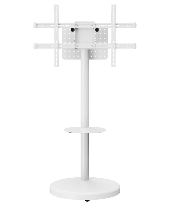 Supporto a Pavimento con Mensola Trolley TV LCD/LED/Plasma 37-86'' Bianco - immagine 3