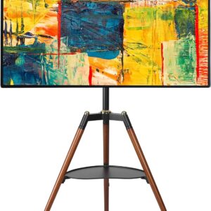 Supporto a Pavimento Cavalletto Tripod per TV LCD/LED/Plasma 32-65'' con Mensola