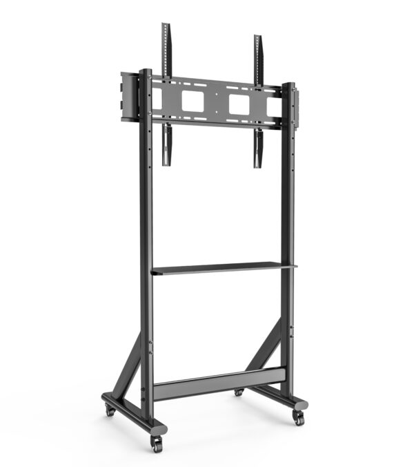 Supporto da Pavimento TV LCD/LED 55-100'' Altezza Regolabile con Mensola - immagine 6