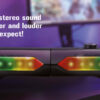 2 in 1 Gaming Sound System Soundbar e Speakers Bluetooth v5.0 Illuminazione RGB - immagine 9
