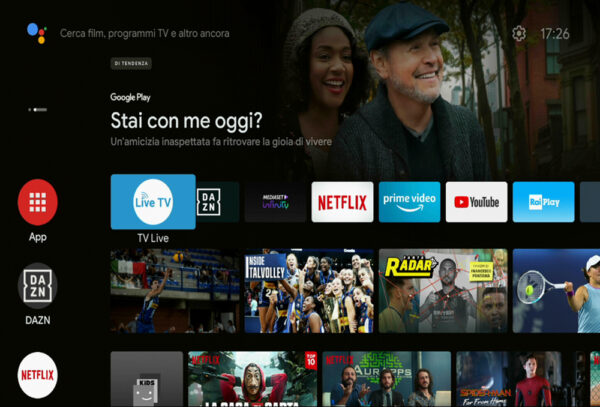 Decoder Smart AndroidTV BoxQ Google 4K Dolby con Dongle DVBT2 - immagine 2