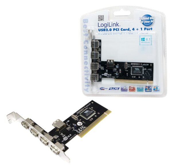 Scheda PCI 4+1 porte USB 2.0 - immagine 2