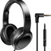 Cuffia Stereo Pieghevole con Microfono Jack 3,5 mm Nero
