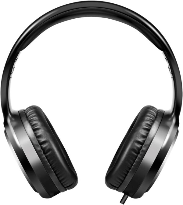 Cuffia Stereo Pieghevole con Microfono Jack 3,5 mm Nero - immagine 4