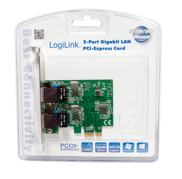 Scheda di rete 2 porte Gigabit PCI Express - immagine 2