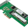 Doppio Adattatore PCIe M.2 per SSD SATA e PCIe SATA - immagine 3