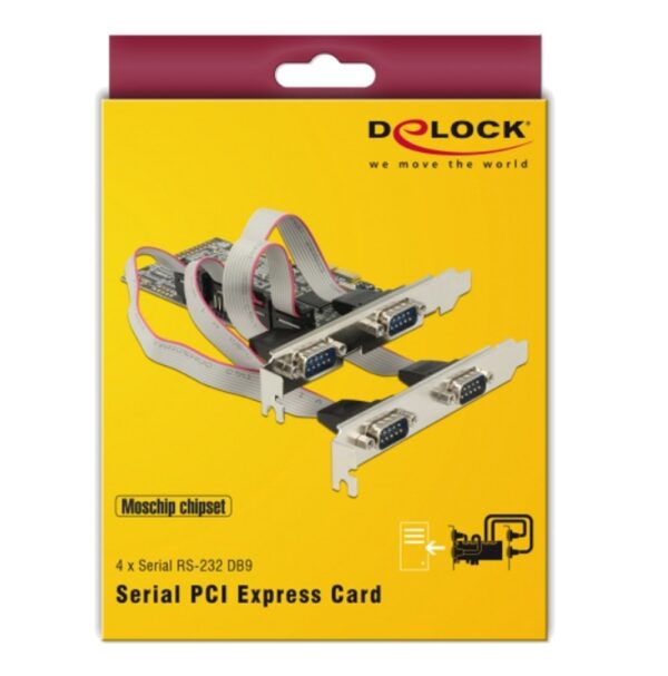 Scheda PCI Express 4 Porte Seriali RS-232 - immagine 2