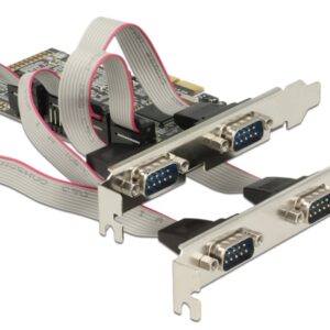 Scheda PCI Express 4 Porte Seriali RS-232