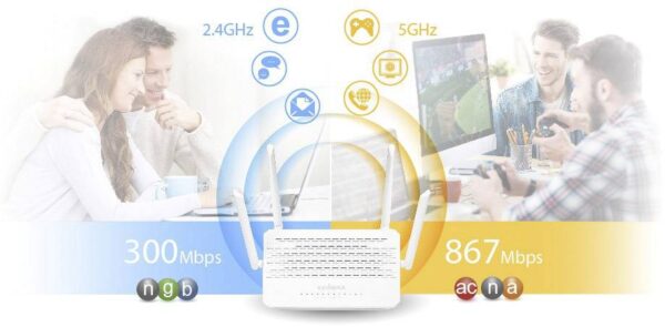 Router WLAN Dual Band 2.4/5 GHz 1200 MBit/s, BR-6478AC V3 - immagine 5