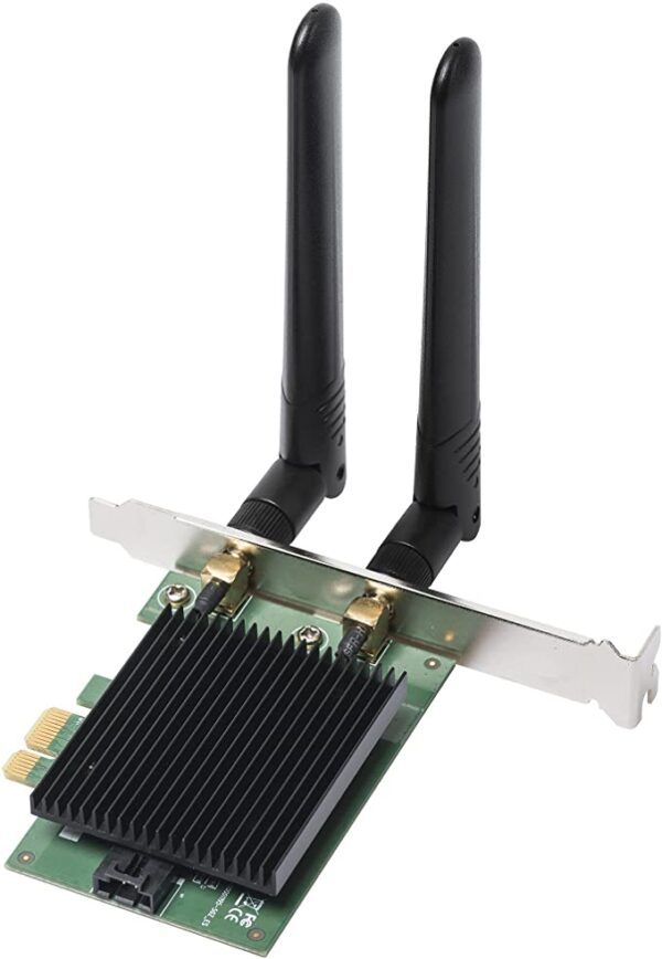 Adattatore WiFi AX3000 Scheda plug-in WLAN PCI Express 3000 MBit/s Bluetooth 5.0, EW-7833AXP - immagine 2