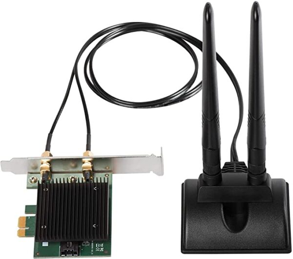 Adattatore WiFi AX3000 Scheda plug-in WLAN PCI Express 3000 MBit/s Bluetooth 5.0, EW-7833AXP - immagine 3