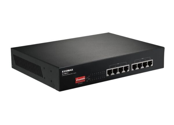 Switch Fast Ethernet 8 Porte a Lungo Raggio con 8 porte PoE+ e DIP Switch, ES-1008P V2 - immagine 2